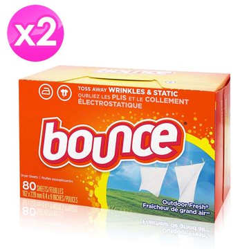 美國進口Bounce烘衣柔軟片80片 x2盒