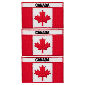 A-ONE 加拿大國旗刺繡布貼 8 x 5 cm 背部自黏膠  彩色  1組