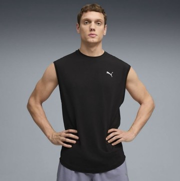 PUMA 背心 跑步系列 COOLCELL 黑 運動背心 男 52842001