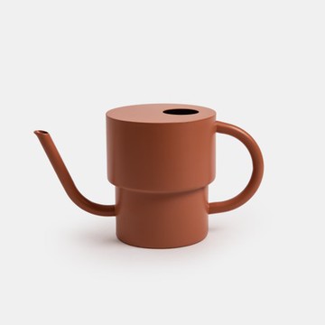 日本AMABRO 手提澆花壺1L 紅陶