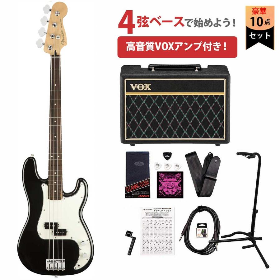 Fender Player Series Jazz Bass Black Maple VOXアンプ付属エレキベース初心者セット