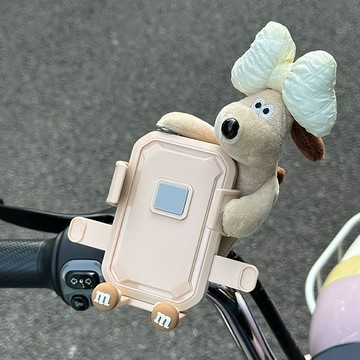 🌟機車支架🌟可愛女電動自行車手機支架2025新款防震防抖摩托配件外賣騎手神器機車手機架 機車手機支架 手機架機車 機