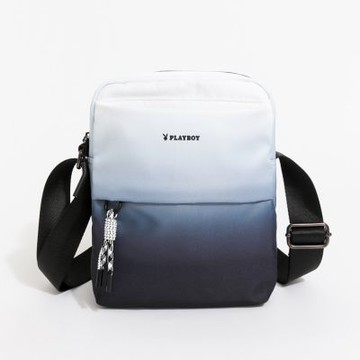 PLAYBOY - 直立斜背包  Gradient系列 - 藍色