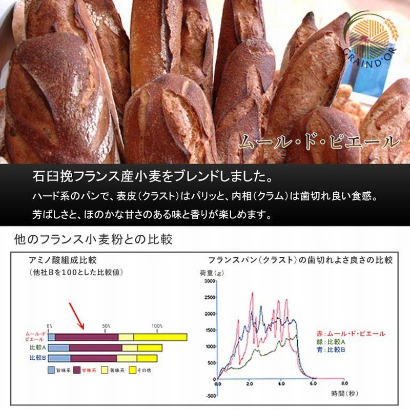 準強力粉 ムール・ド・ピエール フランスパン用小麦粉 2.5kg 通販 LINEポイント最大0.5%GET LINEショッピング