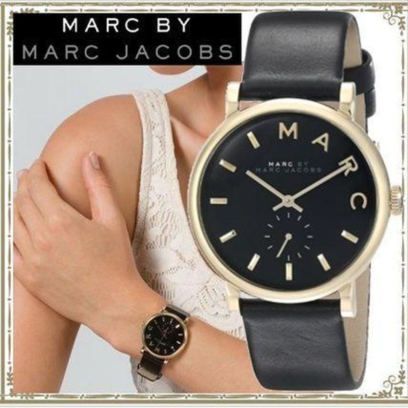 MARC JACOBS マークジェイコブス Baker 時計ブラックベルト 36mm