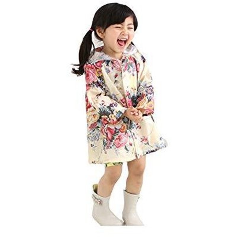 Ymgot キッズ レインコート 女の子 レイン ポンチョ 花柄 子供 カッパ 雨具 通販 Lineポイント最大0 5 Get Lineショッピング