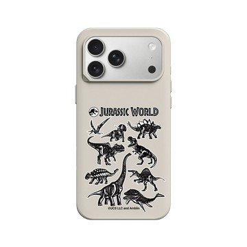 iPhone 17 Pro Max SolidX 貝殼灰 - Jurassic Park/ Jurassic World - 侏羅紀世界板畫