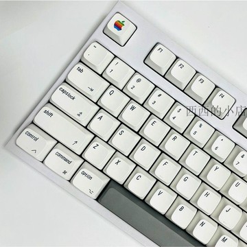 🌟臺灣出貨🌟蘋果風MAC極簡白機械鍵盤鍵帽PBT熱昇華XDA高度注音小全套127鍵 鍵帽 注音鍵帽 鍵帽注音