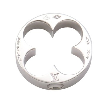 LOUIS VUITTON LV 路易威登 墜飾 18K白金 (缺皮繩) 【二手名牌BRAND OFF】