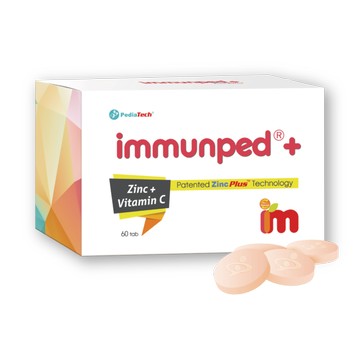 Immunped_益妙兒鋅C錠 (60顆)(無QR code 公司貨) ｜全館滿$199免運