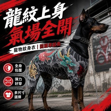隔日到貨 寵物紋身圖 寵物紋身衣服 寵物衣服 寵物個性紋身衣服 寵物四角衣服 寵物服 法鬥四腳衣 柯基衣服