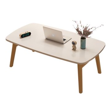 新川 100*50cm實木腿折疊茶几 簡約現代邊几