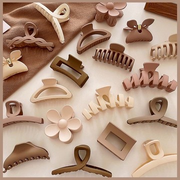 平價衣著 附發票 女生髮飾 韓版魚夾 抓夾 髮夾 髮飾 盤髮夾 大號抓夾 頭飾髮卡時尚後腦勺鯊魚夾 交叉髮夾 盤髮