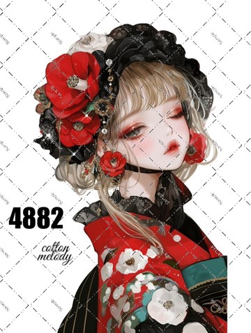 original sticker no.4882 人物貼紙 原創貼紙 原創人物貼紙 裝飾貼紙 cotton melody