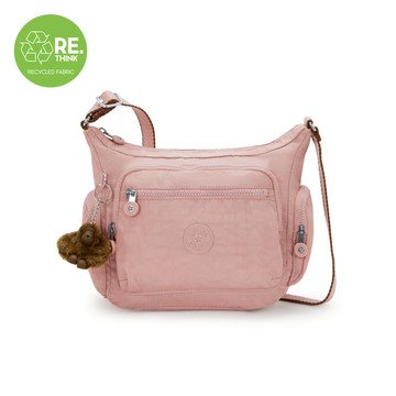 『牛角包』珊瑚粉多袋實用側背包-GABBIE S