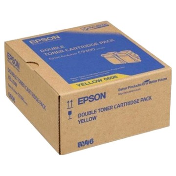 EPSON 原廠碳粉匣 S050606 雙包裝 台灣公司貨 C9300N C13S050606  黃色  1個