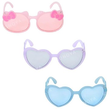 小禮堂 Sanrio 三麗鷗 兒童造型塑膠墨鏡 (2026炎夏企劃) Kitty 大耳狗 酷洛米