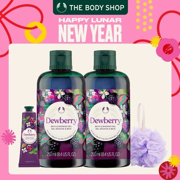 🧨馬年行大運🧨【The Body Shop 美體小舖】露莓保濕經典回憶組 |  沐浴膠250mlx2+護手霜30ml