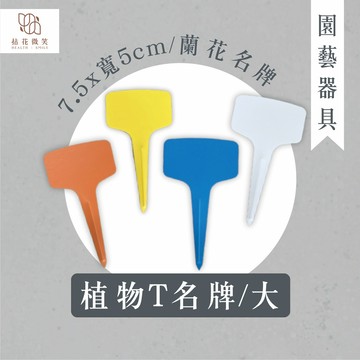 【拈花微笑】植物T名牌｜大｜長7.5*寬5公分｜5元｜蘭花名牌｜植物標示牌｜大標示牌
