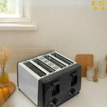 【4片快烤】多士爐 烤麵包機 早餐機 吐司機 烘烤機 家用電器 自動彈起 防塵蓋 雙槽獨立控溫 上班族快手早餐