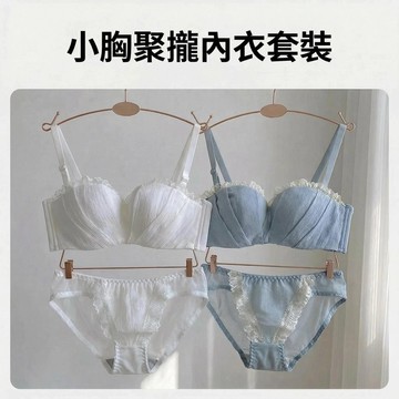 Xuan♥ 現貨現發🔥女生內衣 日系甜美 性感蕾絲 無鋼圈 小胸聚攏 提拉上託 防下垂 內衣內褲 文胸罩套