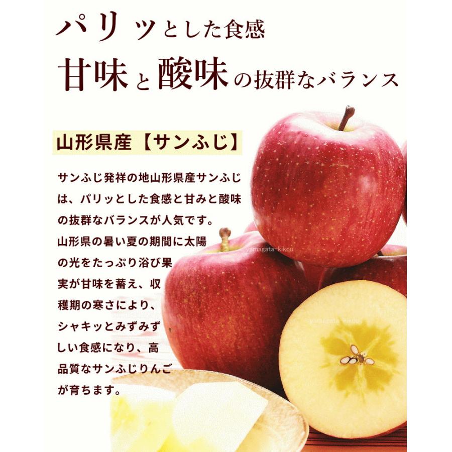 りんご セット 山形県産 蜜入り サンふじ＆はるか 計2,8kg 秀品 ギフト 12月上旬頃から発送 送料込