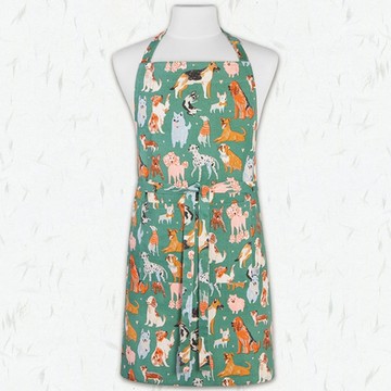 《DANICA》Jubilee平口雙袋圍裙-狗狗-- 廚房圍裙 料理圍裙 烘焙圍裙