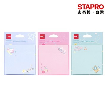 得力Deli造型便條紙/EA612/3x3/MUSIC混款/40張｜史泰博
