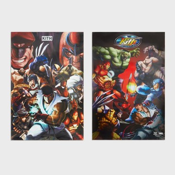 AirRoom正品現貨 2025AW KITH Marvel vs Capcom Poster 對決 漫威 卡普空 海報