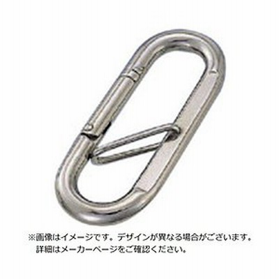 水本機械製作所 水本　ステンレス　プチカラビナ（ハズレ止め付）　線径4mm長さ40mm   PK-4