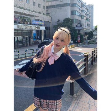 外套女東京原創疊穿紺色JK制服