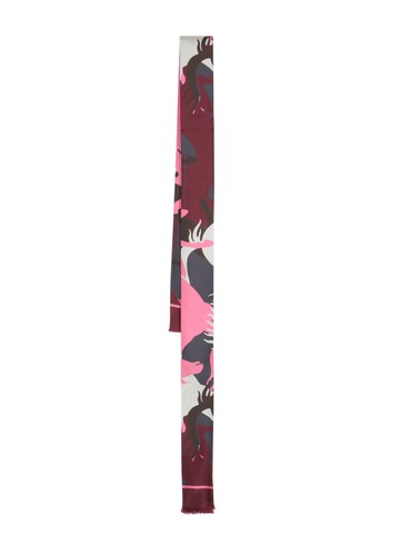 Ferrari - graphic-print silk scarf - unisex - Silk - One Size - Red