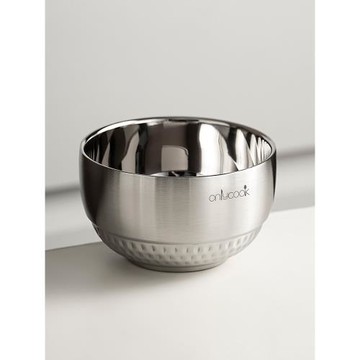 onlycook 304不銹鋼小碗家用雙層湯碗兒童吃飯碗成人餐具個人專用
