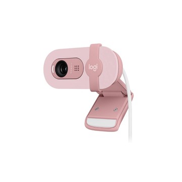 【 Logitech 羅技 】Brio 100 玫瑰粉 順暢 視訊通話 網路攝影機