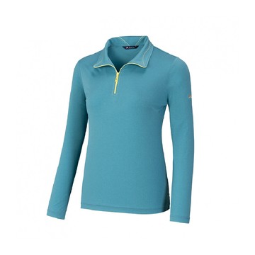 easymain 衣力美 女 超輕防曬棉感排汗長袖湖水藍se25006/機能上衣/快乾休閒服/運