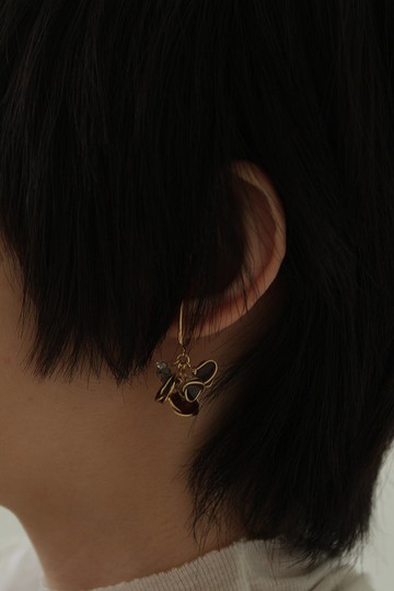 2020末六 耳垂夾 / 耳環 / 單耳價 耳夾 手工樹脂 水晶 夾式耳環