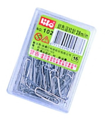 徠福 銀色 28mm 迴紋針 70入/盒 NO.102【APP滿額下單10%點數(單一帳號最高1000點)】4/30止