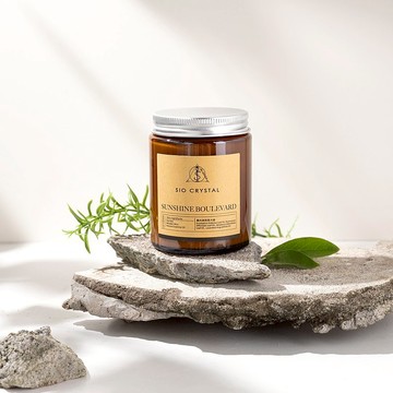 【SIO Crystal希奧水晶】植物精油蠟燭 【晨光迷迭香大道】