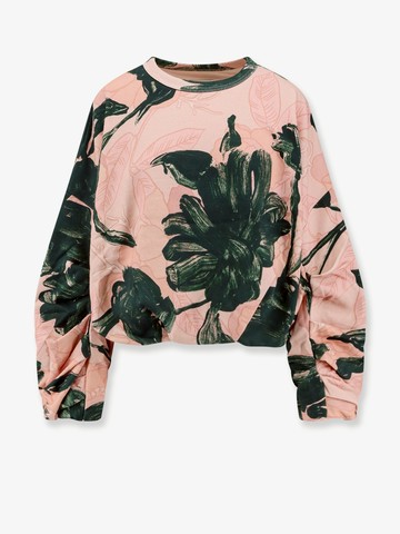 Cotton sweatshirt with floral print - DRIES VAN NOTEN - gender_Woman