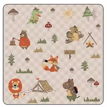 超聲波野餐墊  200 x 200cm  可愛卡通圖案