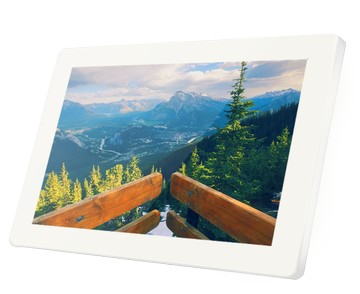 [逸奇科技]VM15 15.6吋耐磨抗刮白色鏡面數位相框