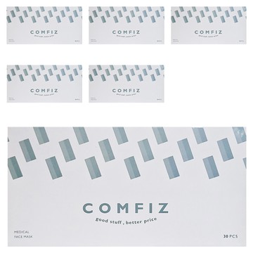 Comfiz 康菲 平面醫療口罩  青燕灰  6盒  30片