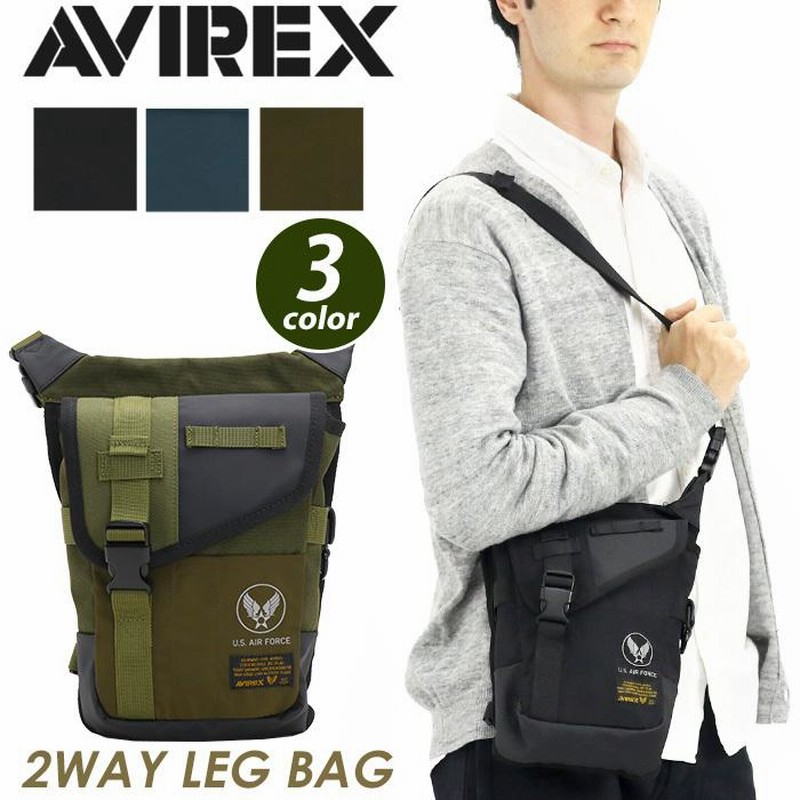 レッグバッグ アヴィレックス AVIREX 2WAY ショルダーバッグ メンズ 