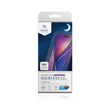 imos Apple iPhone Air 6.5吋 美國UL認證 2.5D AR低反光CPF60低藍光黑邊螢幕保護貼