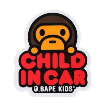 【日貨代購CITY】BAPE APE BABY MILO CHILD IN CAR STICKER 車用 貼紙 現貨