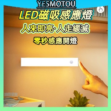 台灣發貨🐋磁吸感應燈 人體感應 燈條 露營燈 LED感應燈 USB充電 小夜燈 走廊燈 櫥櫃燈 氛圍燈 展示燈 床頭燈