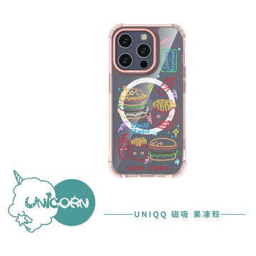 【喜梵妮星球 x Unicorn聯名限量】UNIQQ果凍殼 iPhone Magsafe磁吸保護殼 手機殼 防摔殼 磁吸殼 透明殼 果凍殼 iPhone15Pro i15 i14Pro