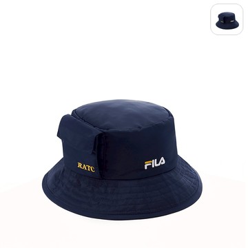 【FILA】時尚筒帽-丈青 HTY-1800-NV