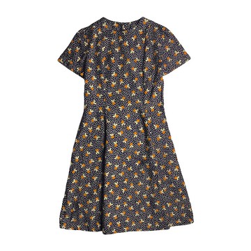 日本藍底幾何風格洋裝