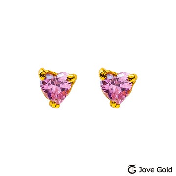 Jove gold漾金飾 天使心黃金耳環
